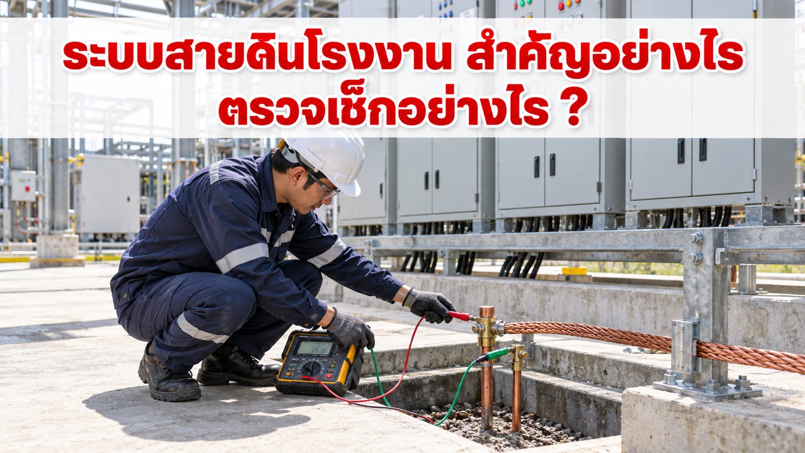 ระบบสายดินโรงงาน สำคัญอย่างไร ตรวจเช็กอย่างไร ?