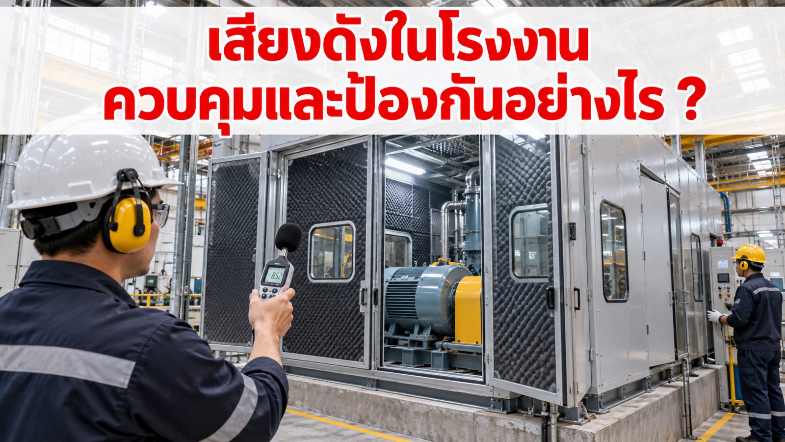 เสียงดังในโรงงาน ควบคุมและป้องกันอย่างไร ?