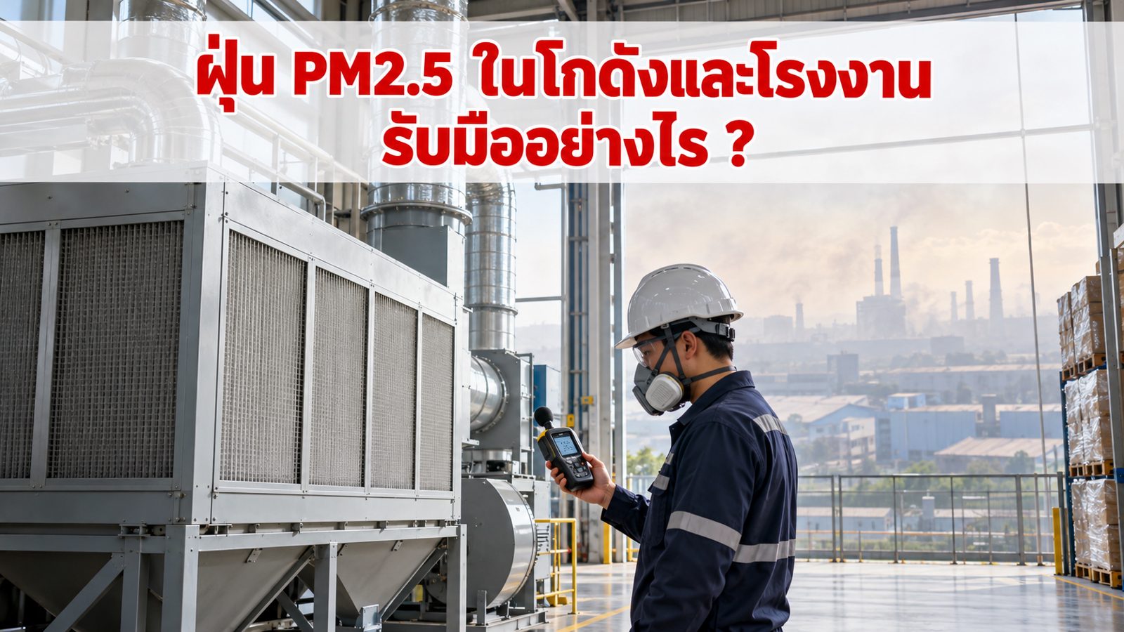 ฝุ่น PM2.5 ในโกดังและโรงงาน รับมืออย่างไร ?